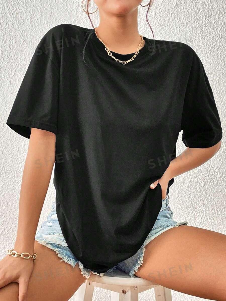 CZARNY T-SHIRT BASIC