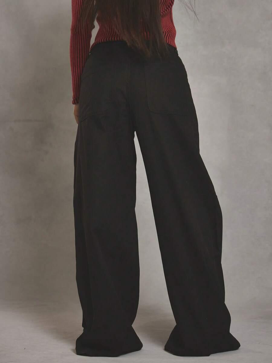 CZARNE SPODNIE JEANS