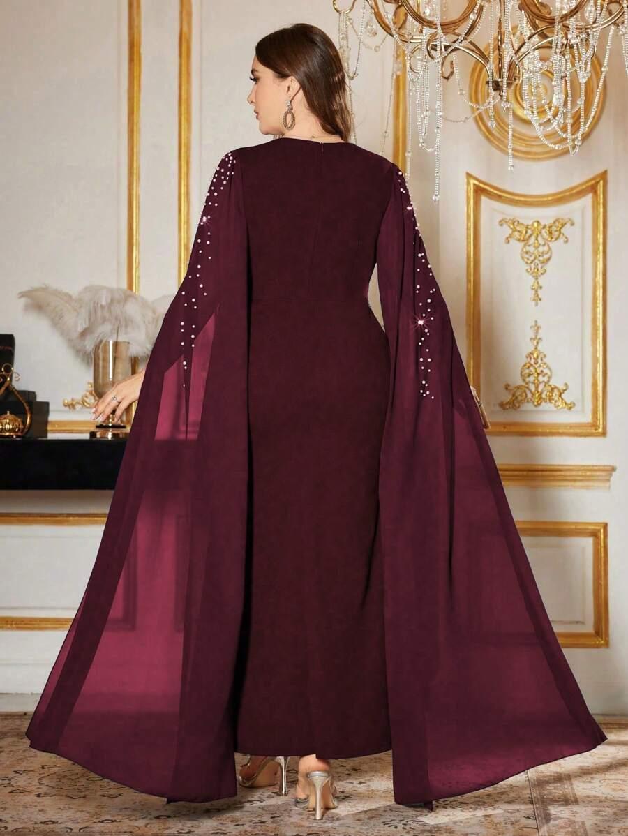 BORDOWA MAXI SUKIENKA ZDOBIENIA