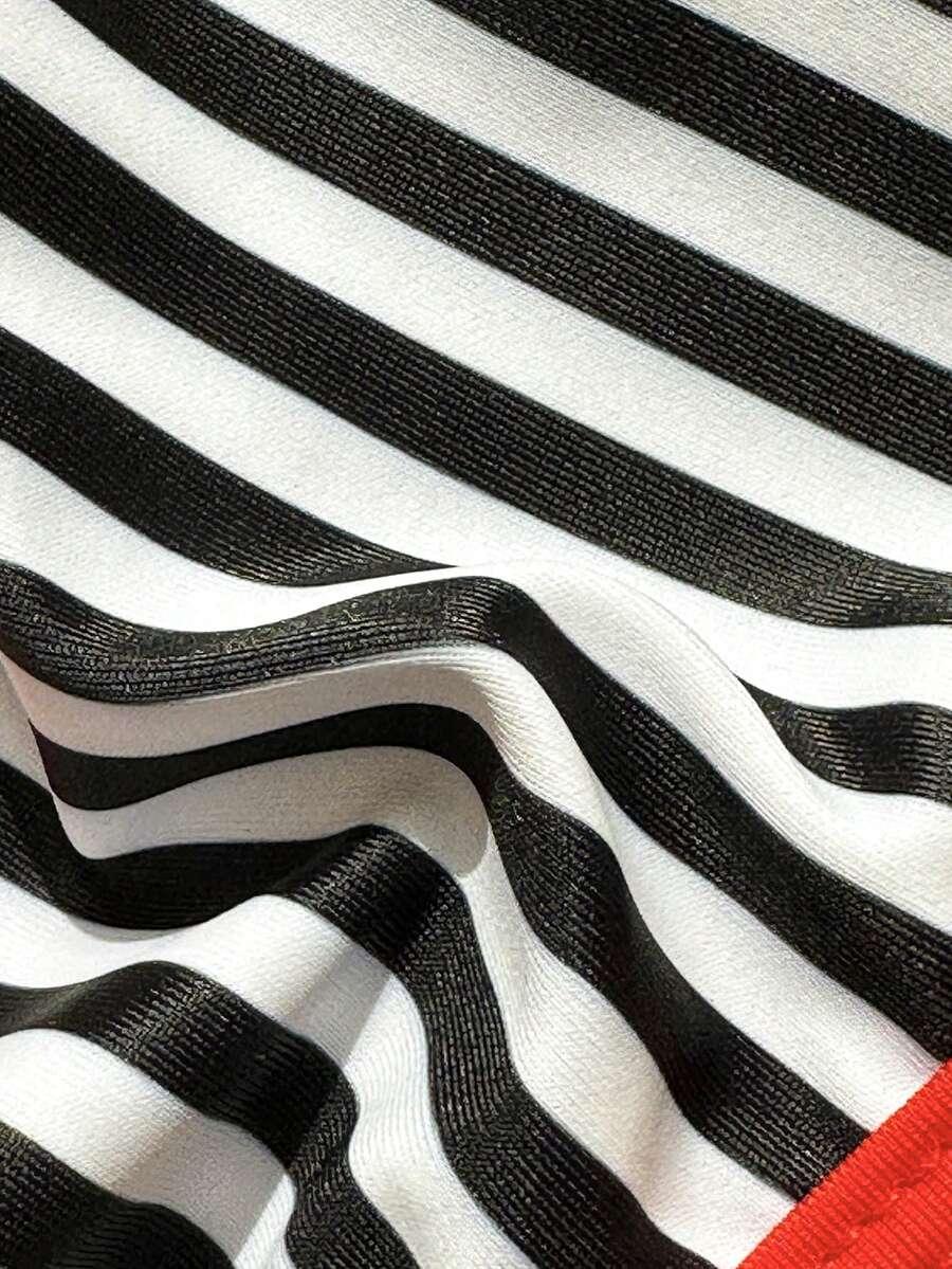 DWUCZĘŚCIOWY STRÓJ KĄPIELOWY wzór paski