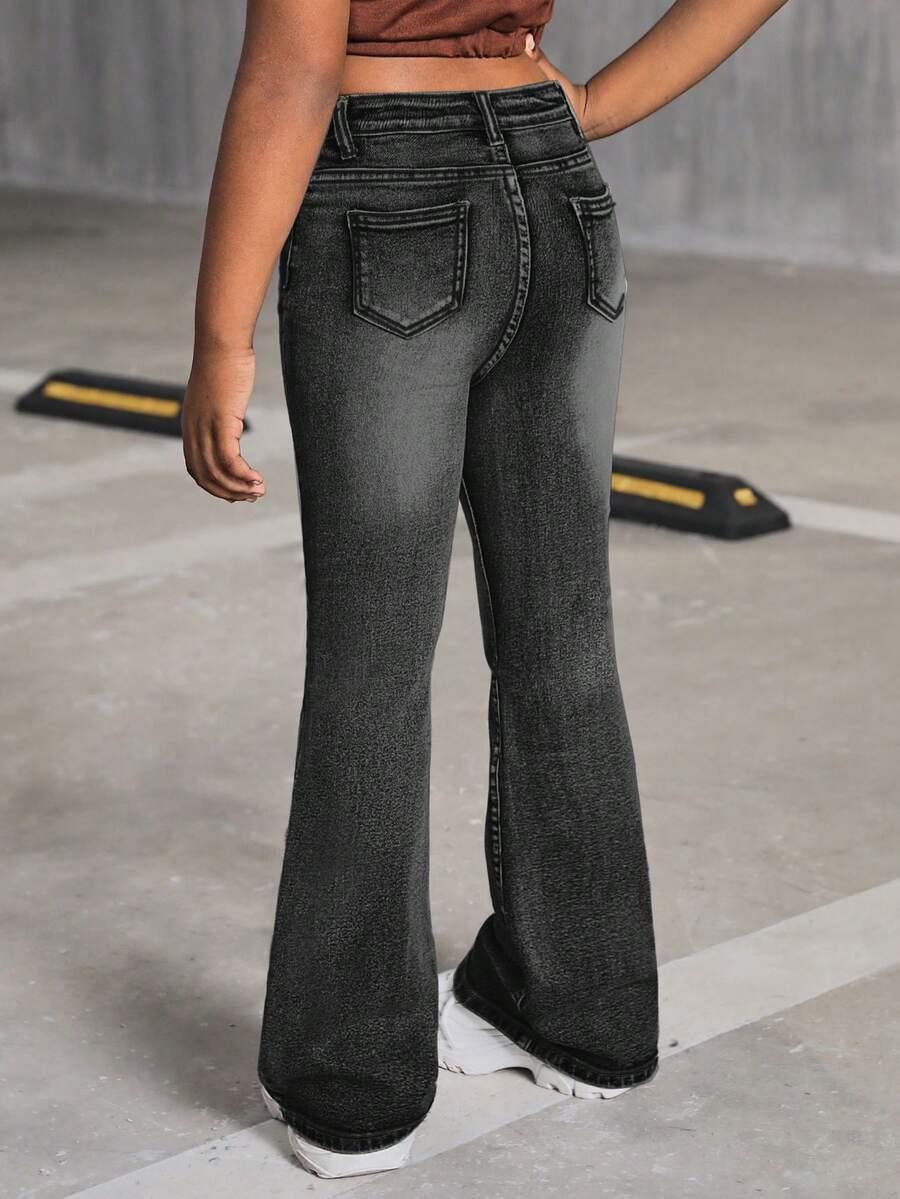 CZARNE SPODNIE JEANS