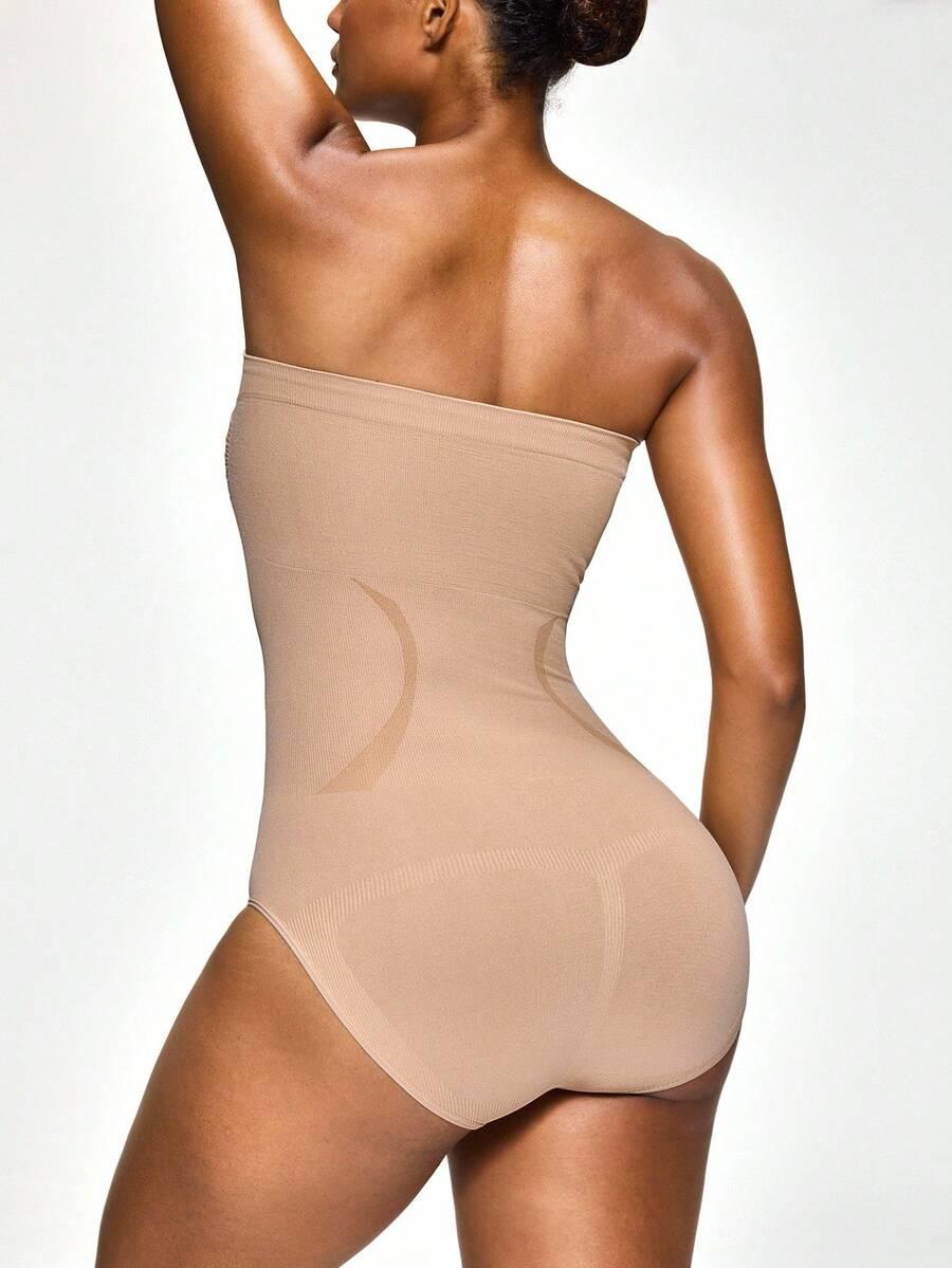 beżowe wyszczuplające body