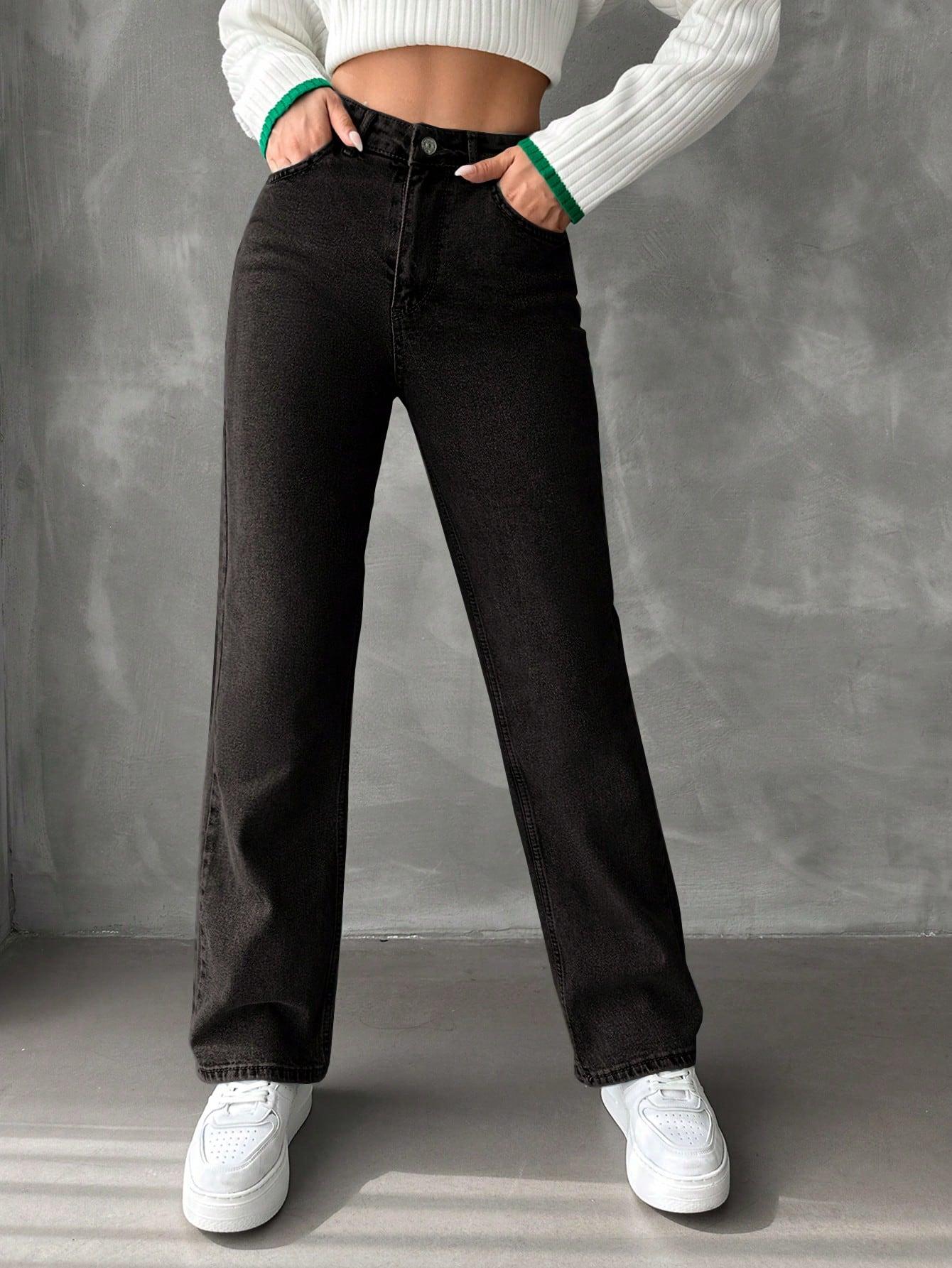 BAWEŁNIANE SPODNIE JEANS 