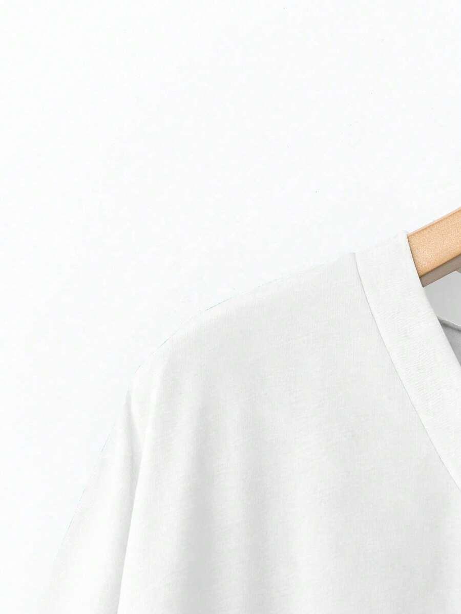 BIAŁA BLUZKA V-NECK