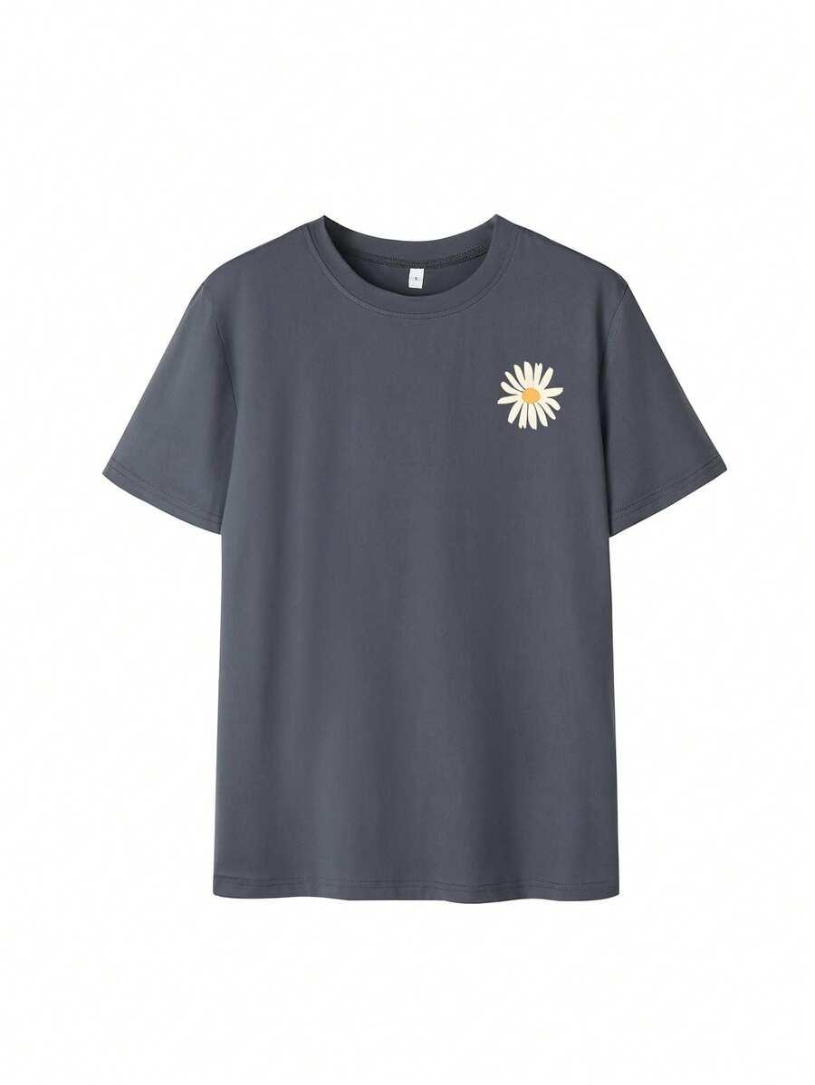 zielony t-shirt nadruk