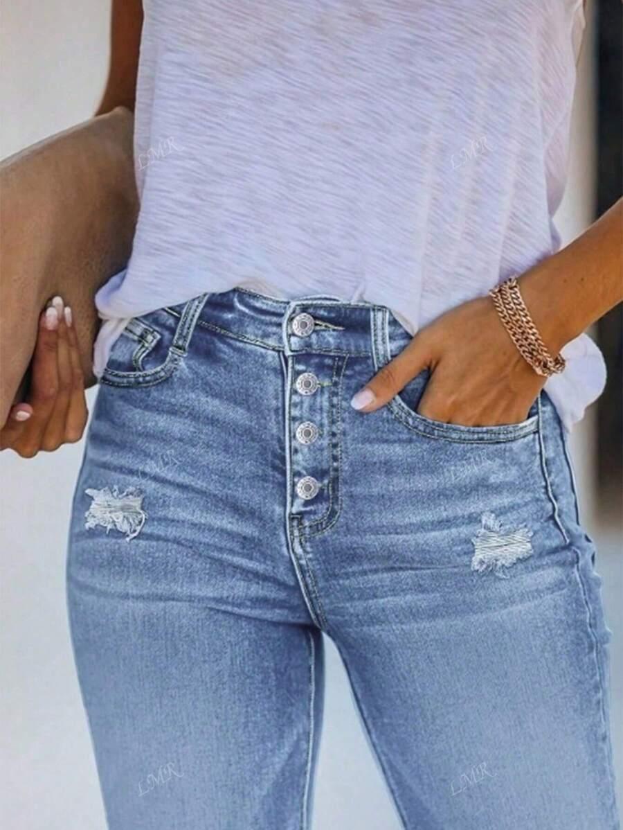 NIEBIESKIE SPODNIE JEANS