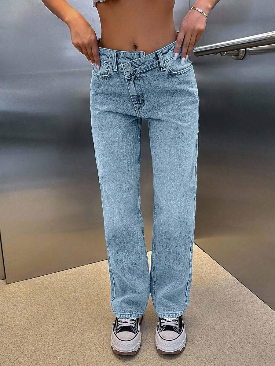 NIEBIESKIE SPODNIE JEANS
