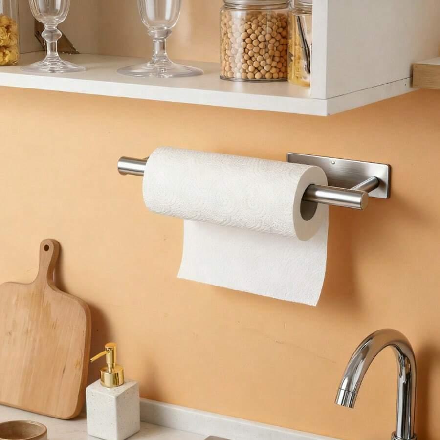 srebrny uchwyt na papier ręcznikowy 