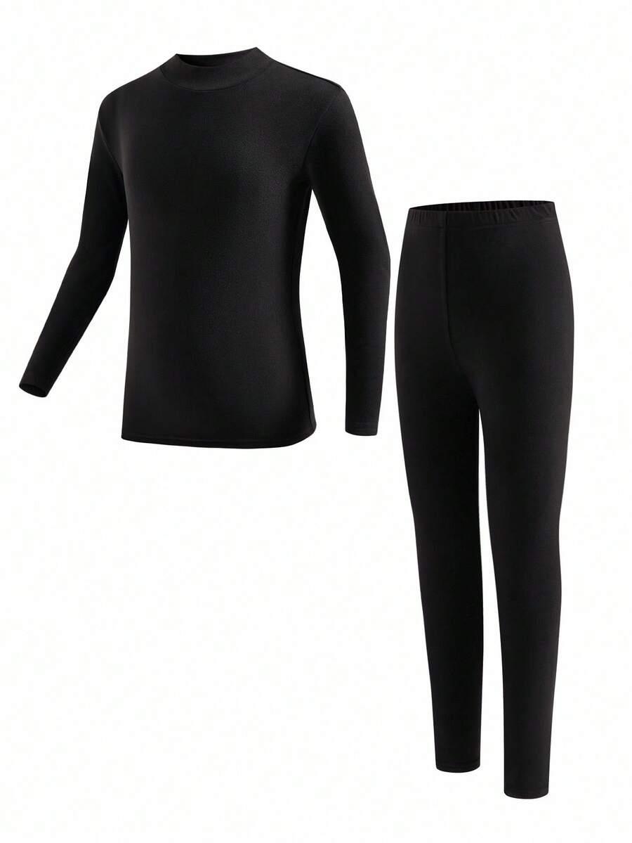 CZARNE LEGGINSY BLUZKA KOMPLET 