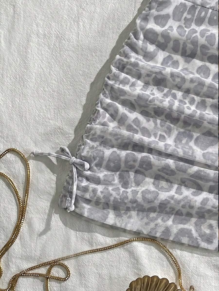 TRZYCZĘŚCIOWY STRÓJ KĄPIELOWY ANIMAL PRINT