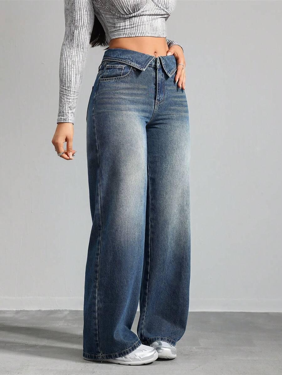 NIEBIESKIE SPODNIE JEANS