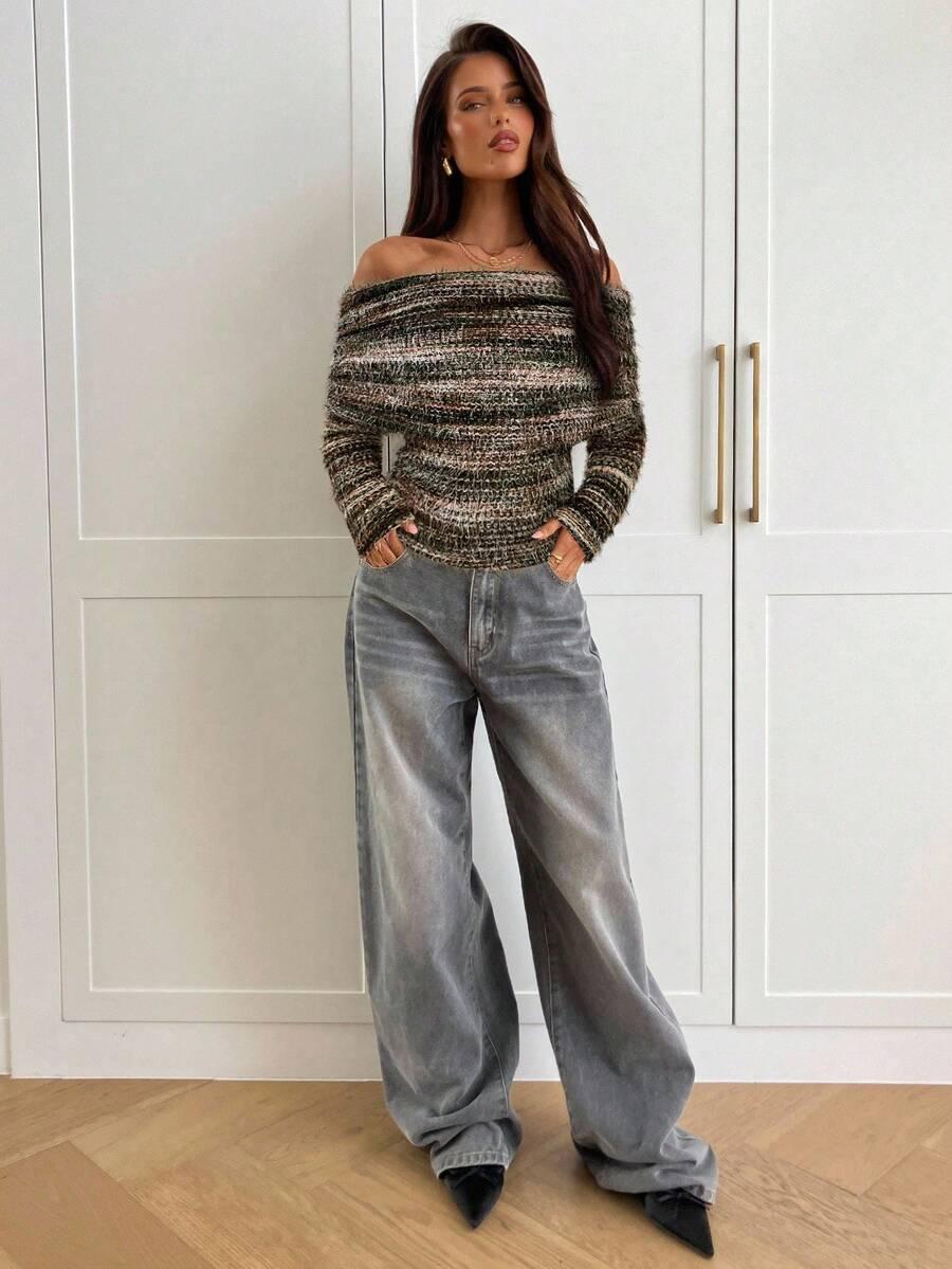 sweter odkryte ramiona