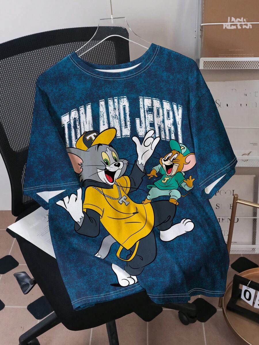 MĘSKA LUŹNA KOSZULA TOM&JERRY