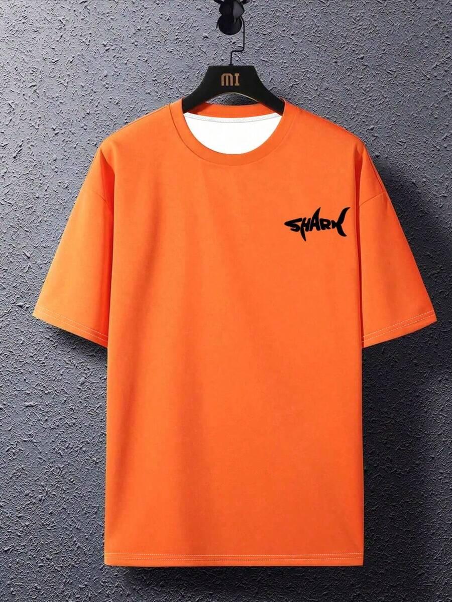 pomarańczowy t-shirt print