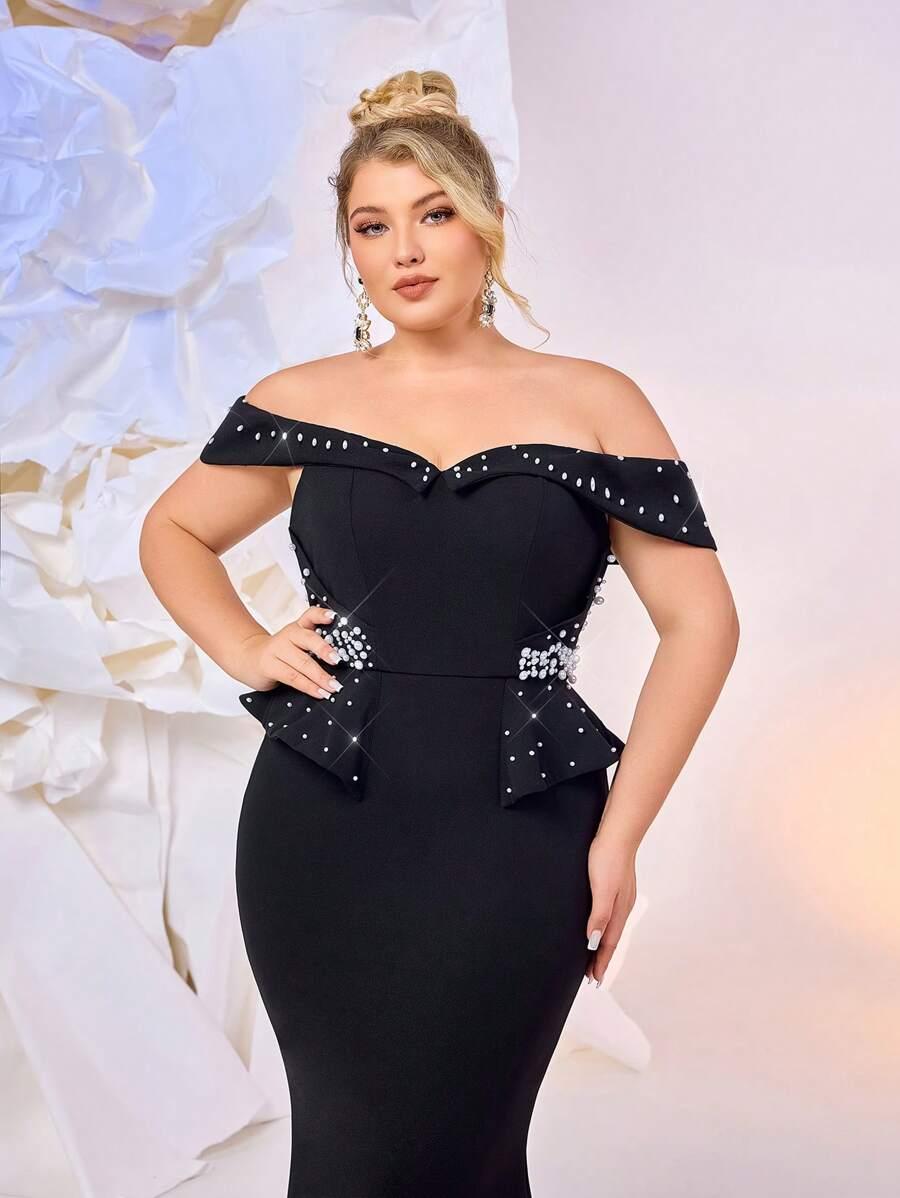 czarna maxi sukienka