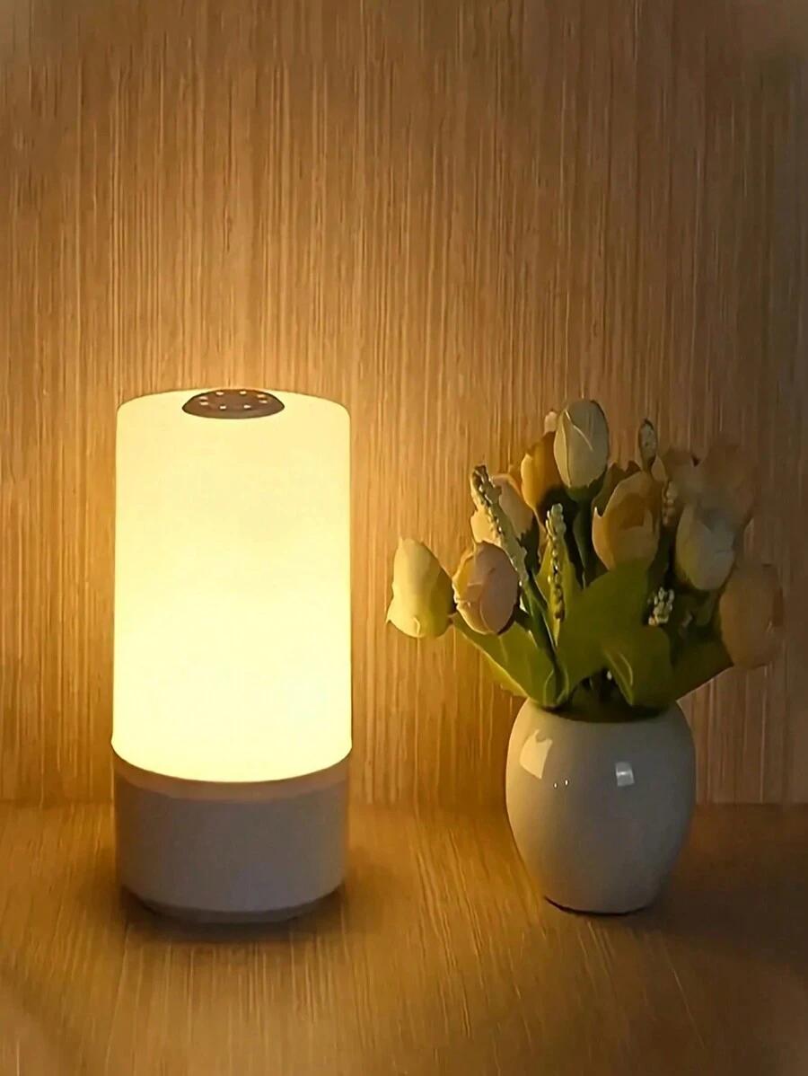 biała lampka nocna