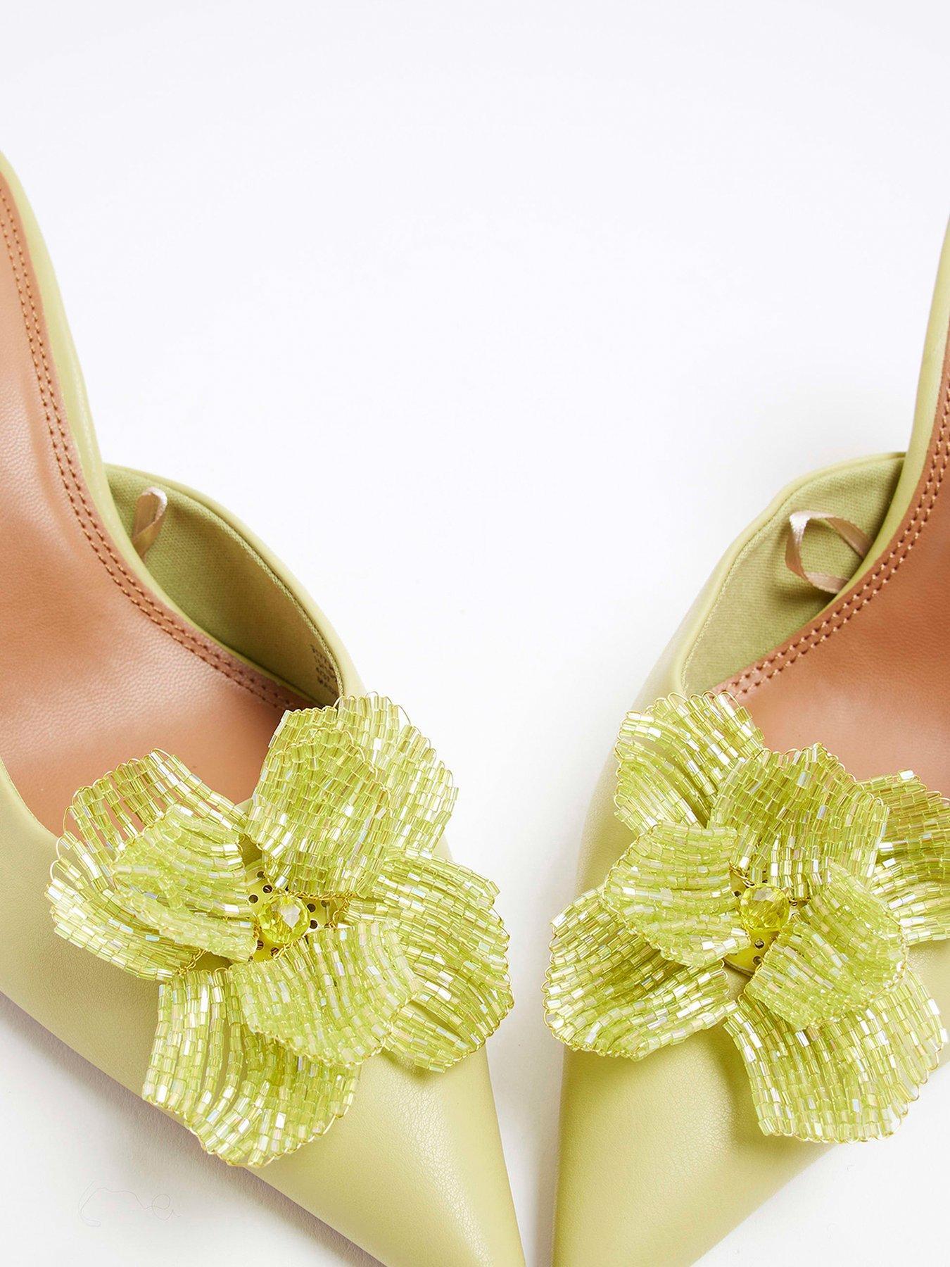 RIVERISLAND PÓŁBUTY Z KWIATOWYM DETALEM 
