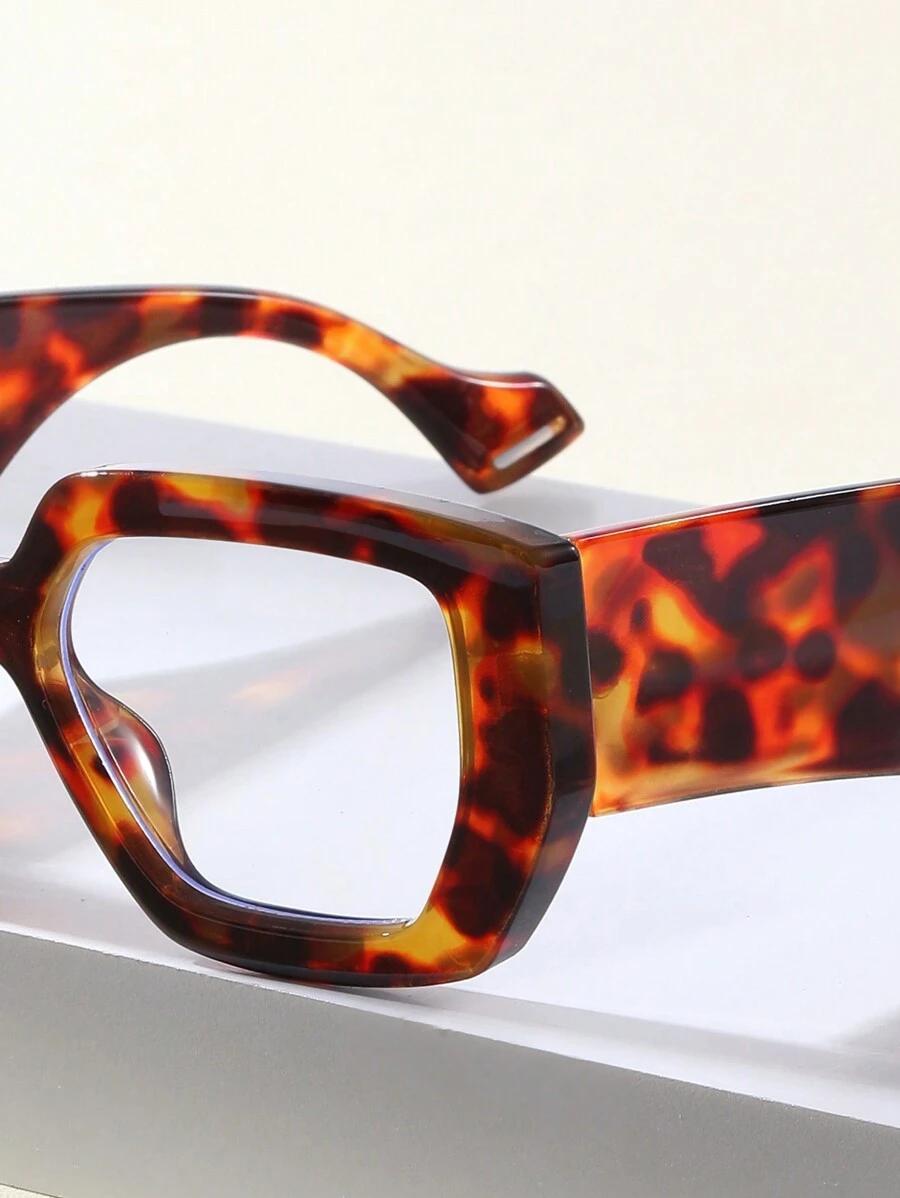 okulary zerówki animal print