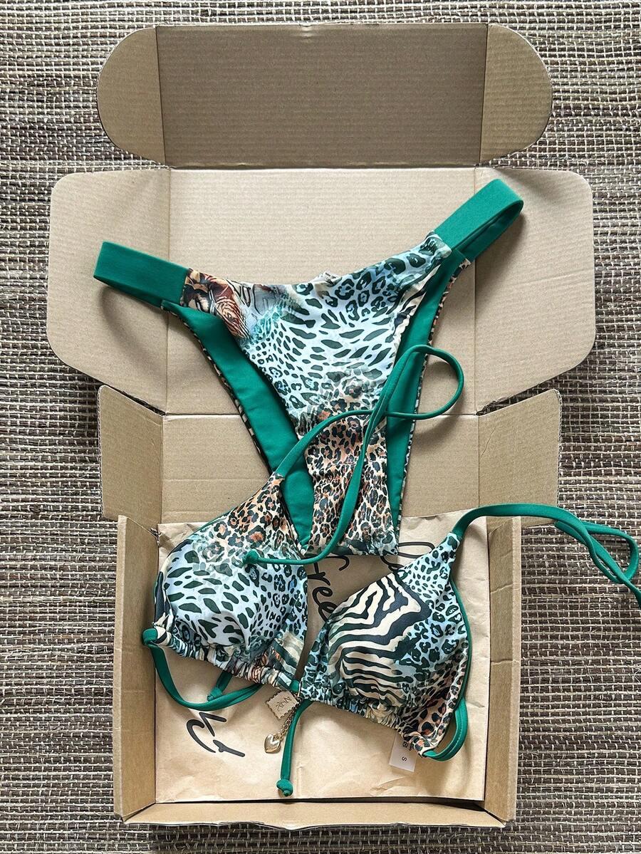 dwuczęściowy STRÓJ KĄPIELOWY ANIMAL PRINT
