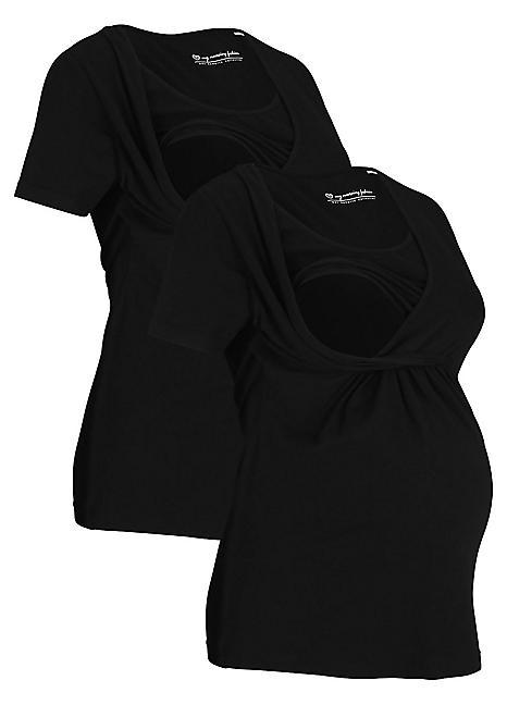 CZARNA BLUZKA  2-PACK