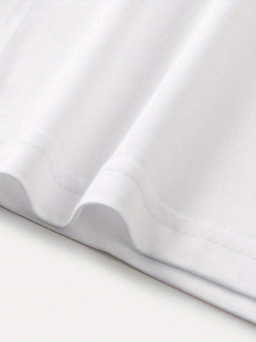 biały t-shirt print