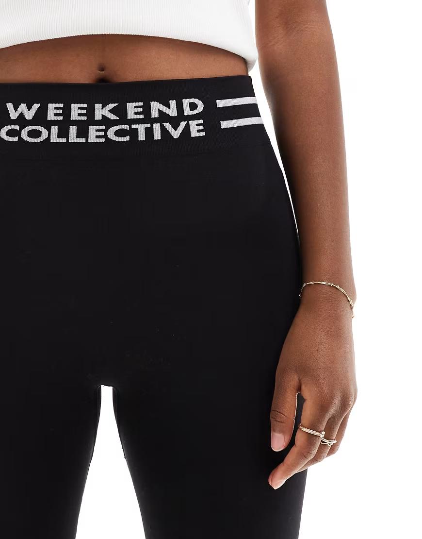 CZARNE legginsy WYSOKI STAN