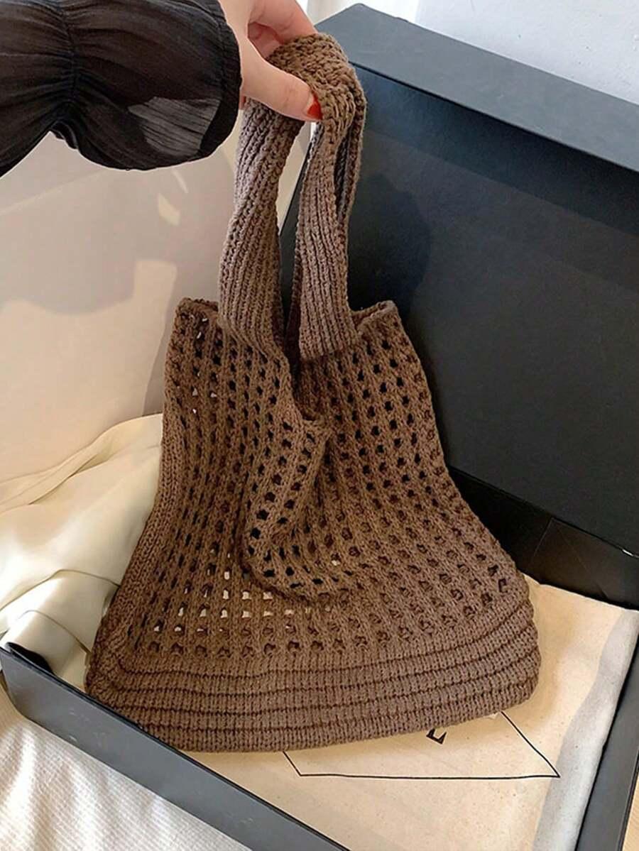 brązowa torba na ramię