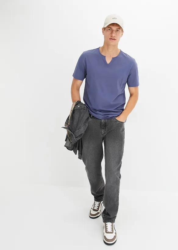 NIEBIESKI T-SHIRT BASIC 