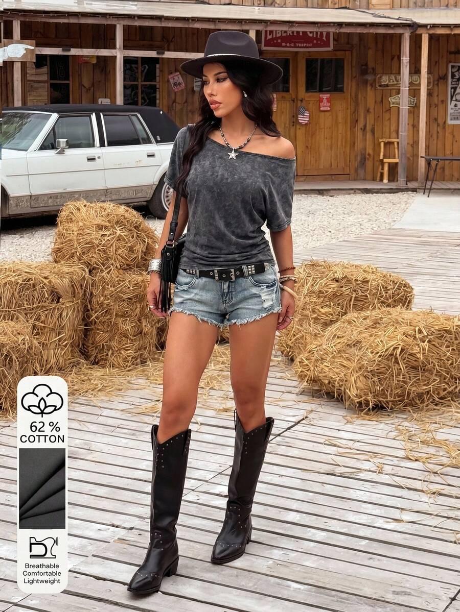 szara bluzka casual