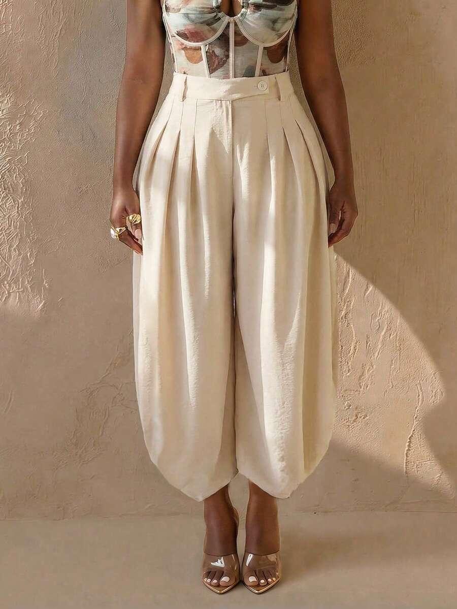 LETNIE ELEGANCKIE LUŹNE SPODNIE
