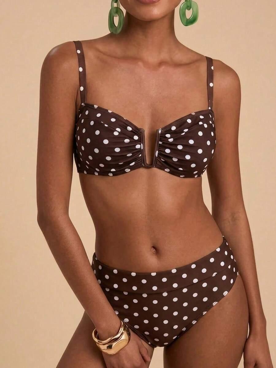 KOMPLET BIKINI WZÓR GROSZKI