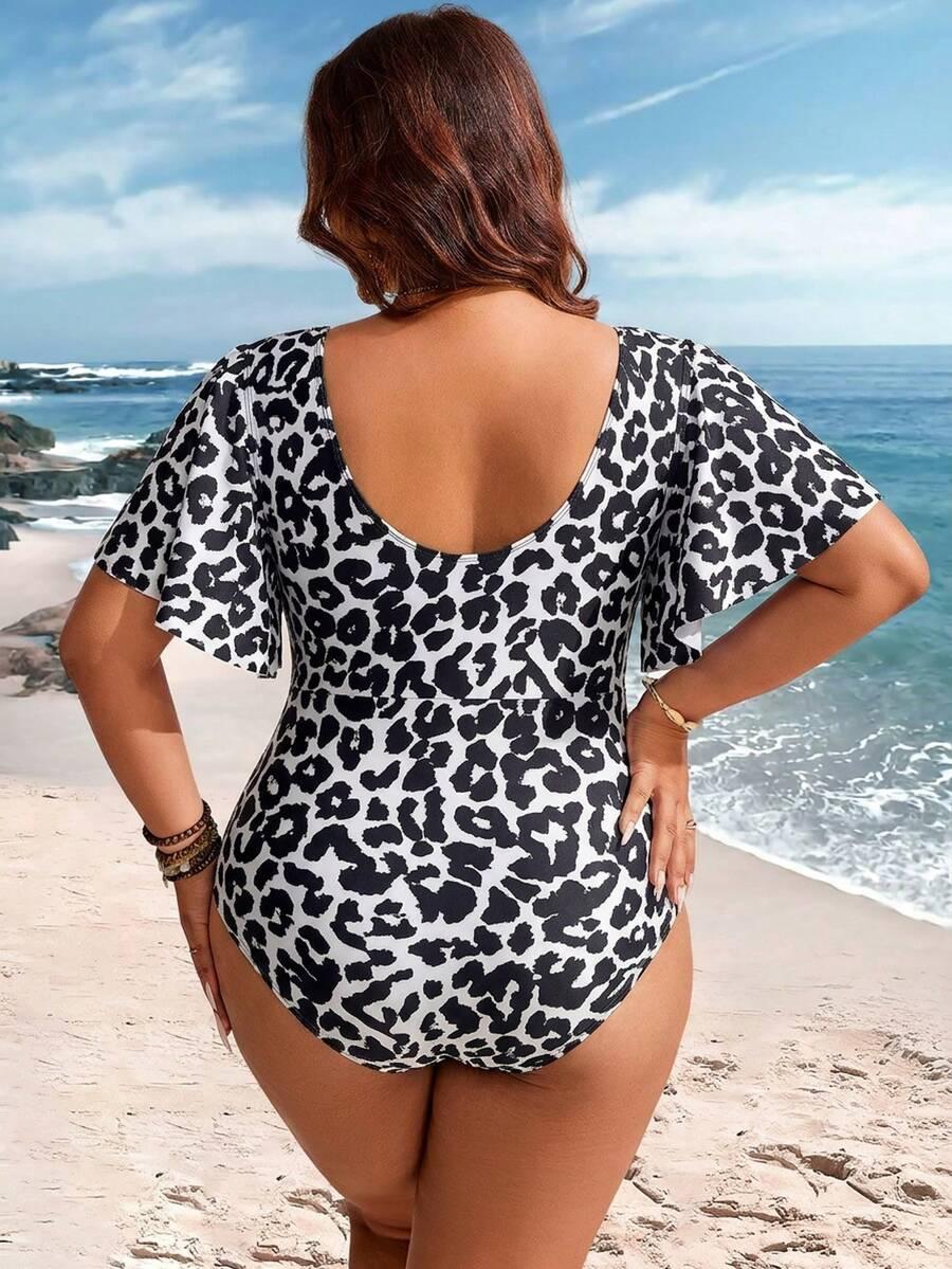 jednoczęściowy STRÓJ kąpielowy animal print