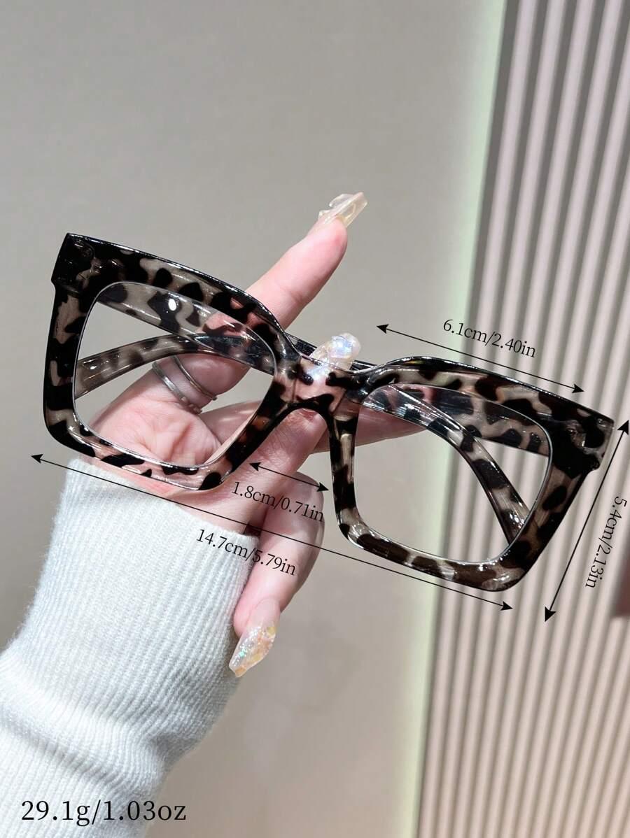 okulary zerówki animal print