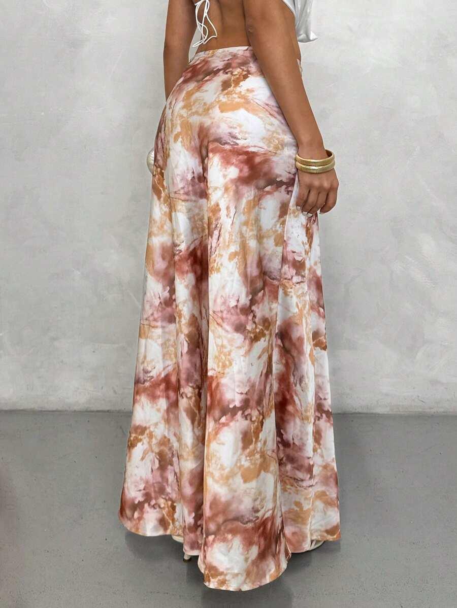 maxi spódnica satynowa