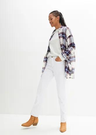 BIAŁE SPODNIE JEANS