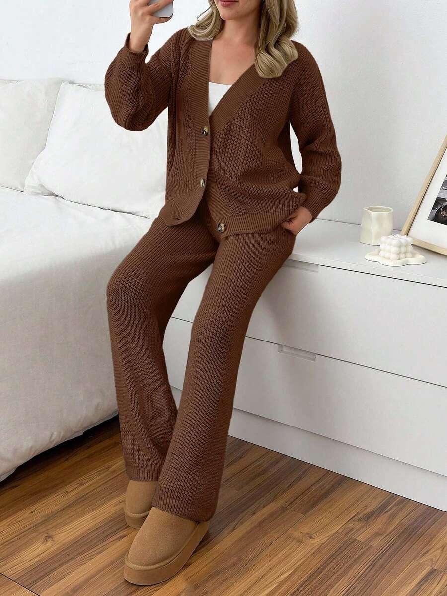 sweter spodnie komplet 