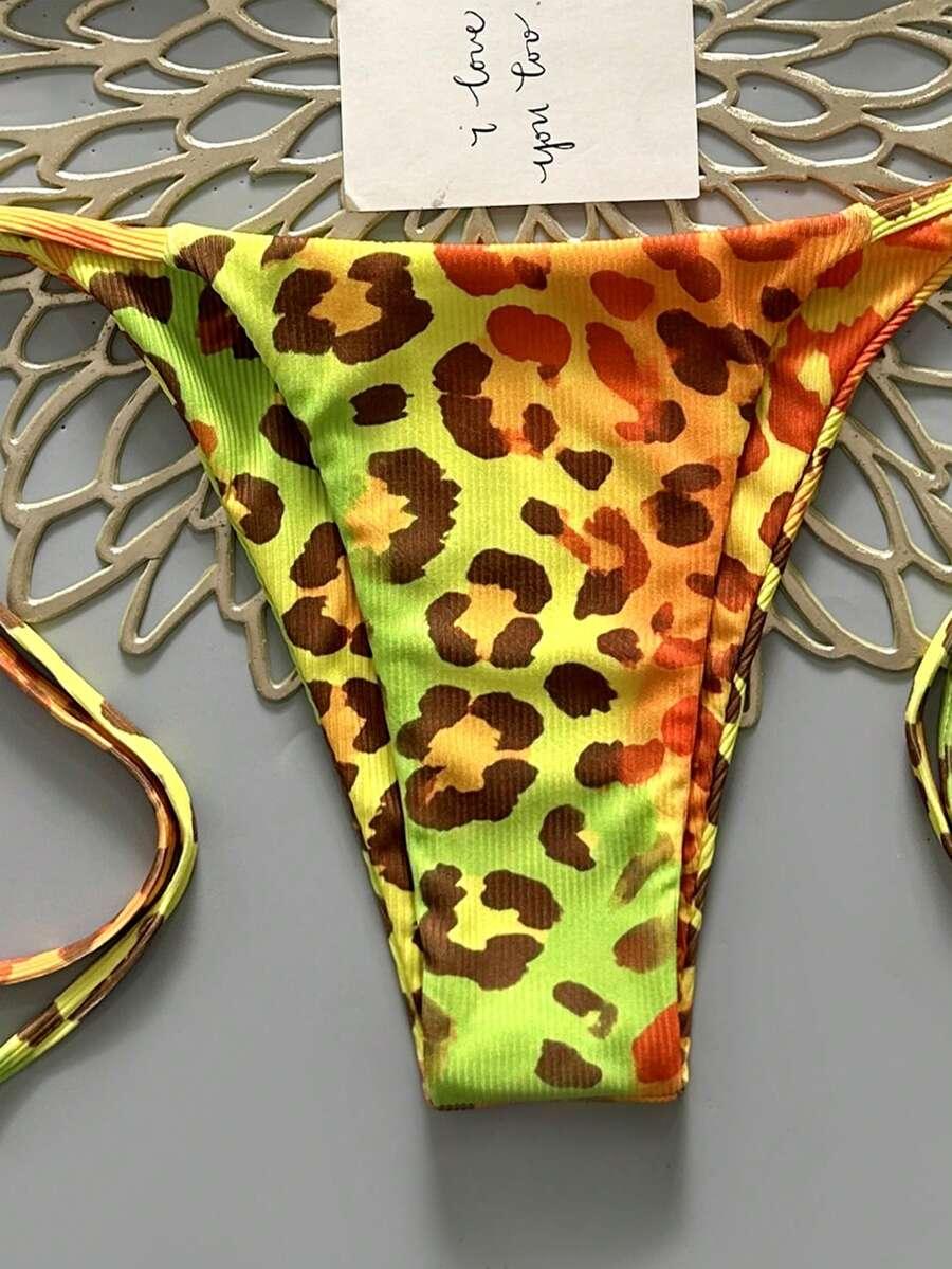 DWUCZĘŚCIOWY STRÓJ KĄPIELOWY ANIMAL PRINT