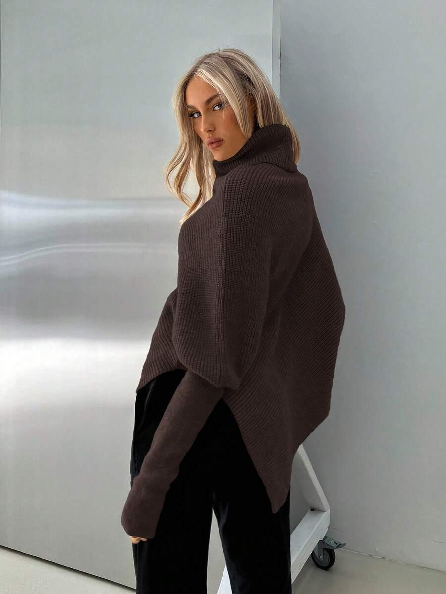 BRĄZOWY SWETER GOLF 