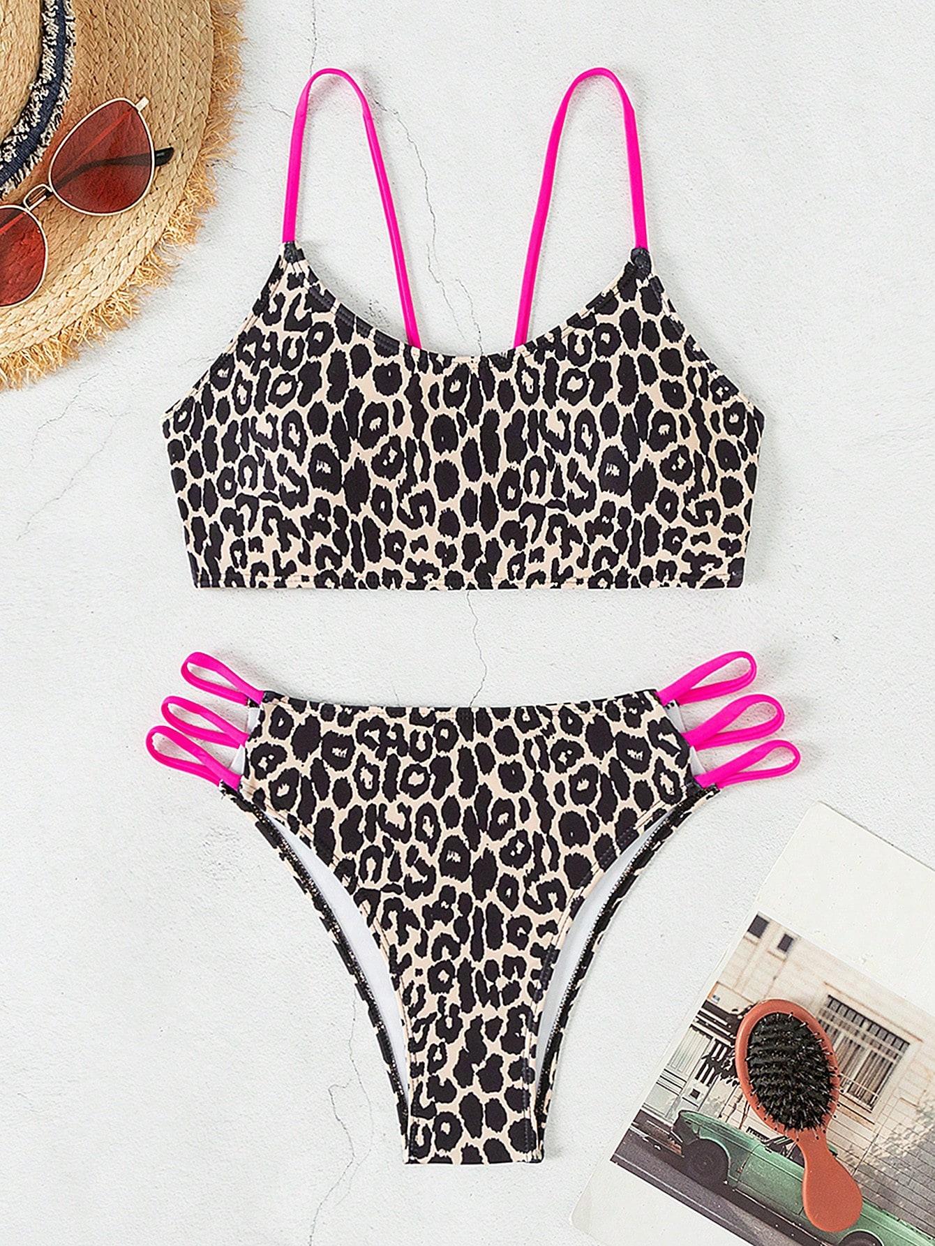 DWUCZĘŚCIOWY STRÓJ KĄPIELOWY ANIMAL PRINT