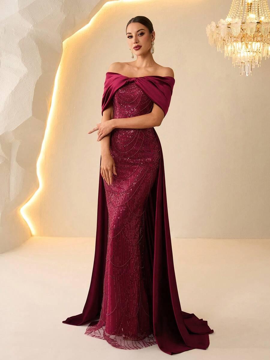 CZERWONA MAXI SUKIENKA