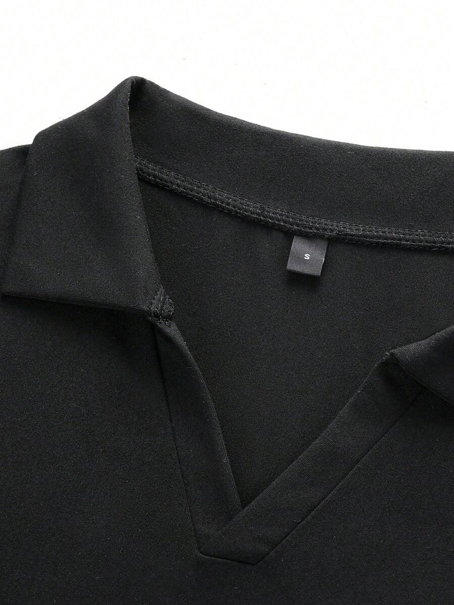 czarna koszulka polo