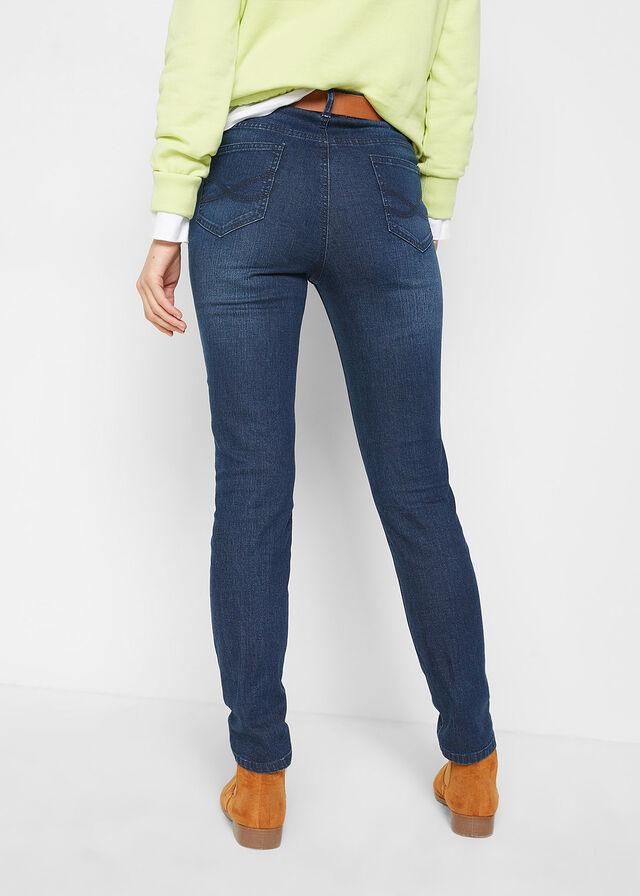 GRANATOWE JEANSY RURKI 