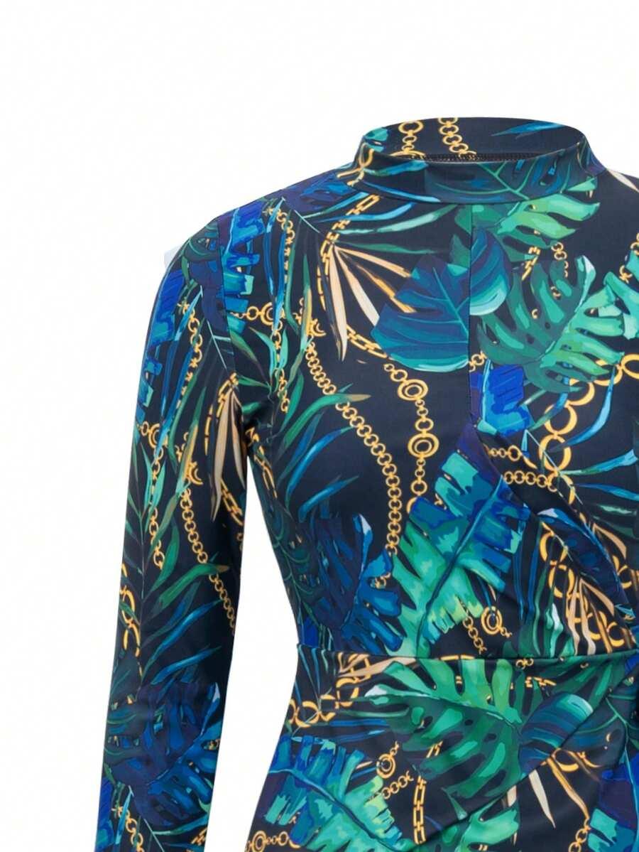 DWUCZĘŚCIOWY STRÓJ KĄPIELOWY BURKINI PRINT