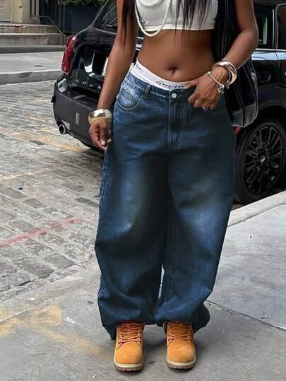 NIEBIESKIE SPODNIE JEANS