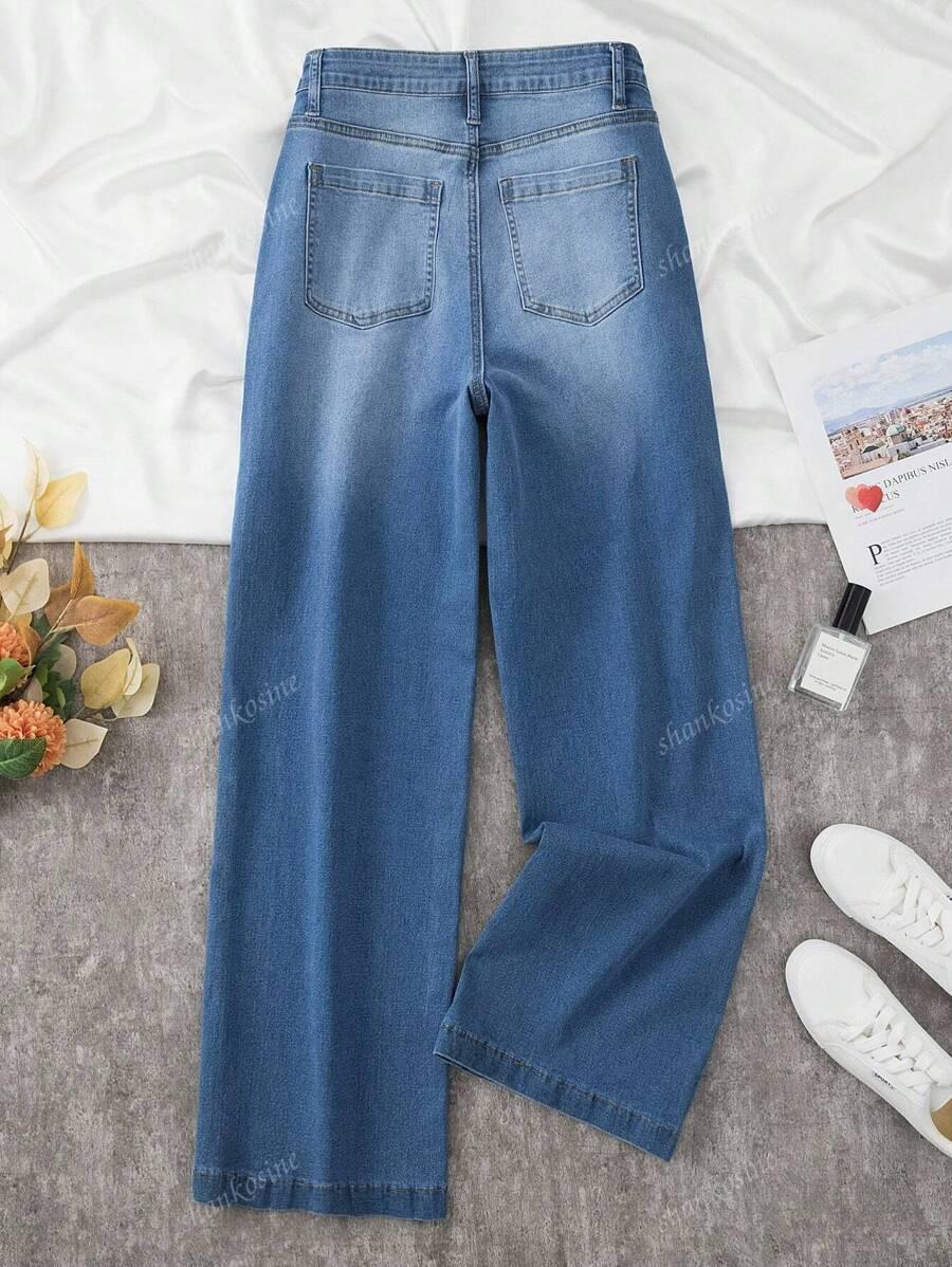 NIEBIESKIE SPODNIE JEANS