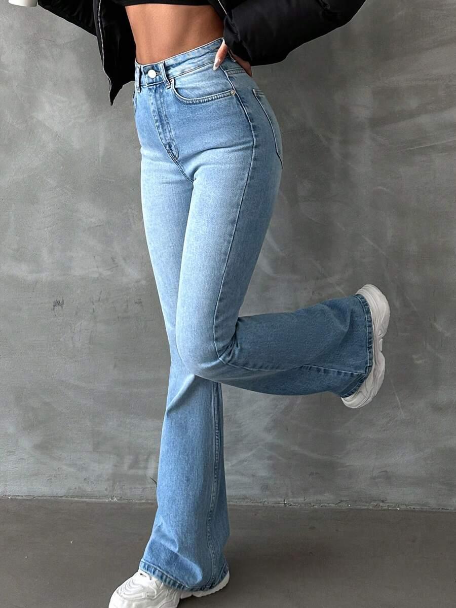SPODNIE JEANS WYSOKI STAN 