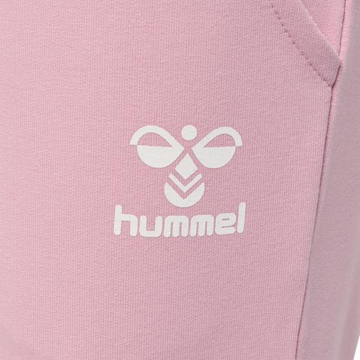 różowe spodnie dres joggersy logo organiczna bawełna