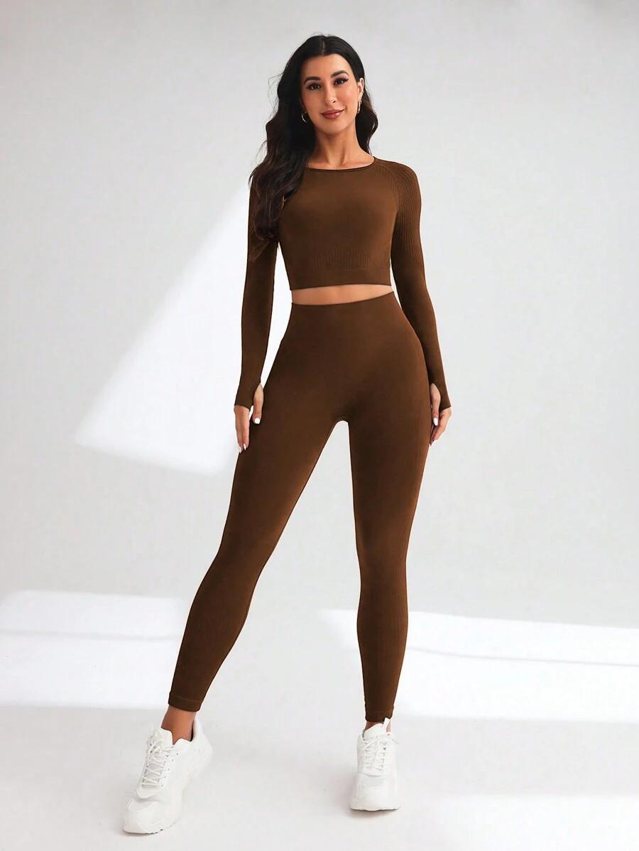 TOP LEGGINSY KOMPLET SPORTOWY