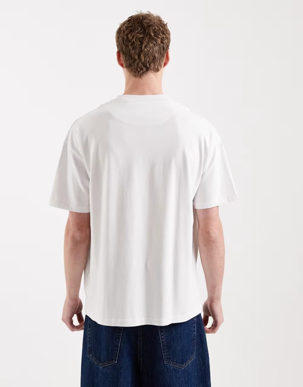 biały t-shirt krótki rękaw