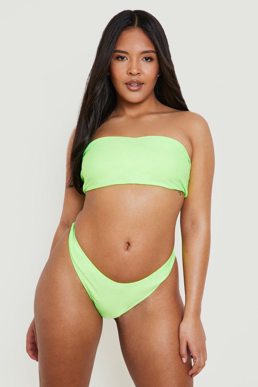 zielony dół od bikini neon